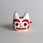 Good Job!センター香芝　厄除鬼(小)土鈴／白（歌舞伎）