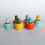 玩具ロードワークス　ティーカップ - 鬼(水色)／角2本