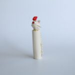 笹野一刀彫　尾長鳥／５号