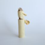 笹野一刀彫　エンジュタカ（白木地）／６号