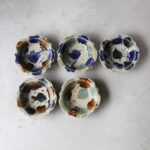 深貝工房　５寸花リム鉢 - B