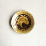 深貝工房　登り窯／６寸リム皿⑥