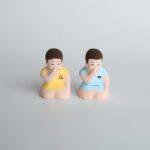 コヨリ人形　鼻ほじほじ - ミズイロ／スイカ