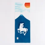 かまわぬ　手ぬぐい／日の出馬