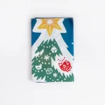 かまわぬ　手ぬぐい／日本のツリー 青ぼかし