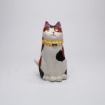 張り子家はん次郎　お座り猫／三毛